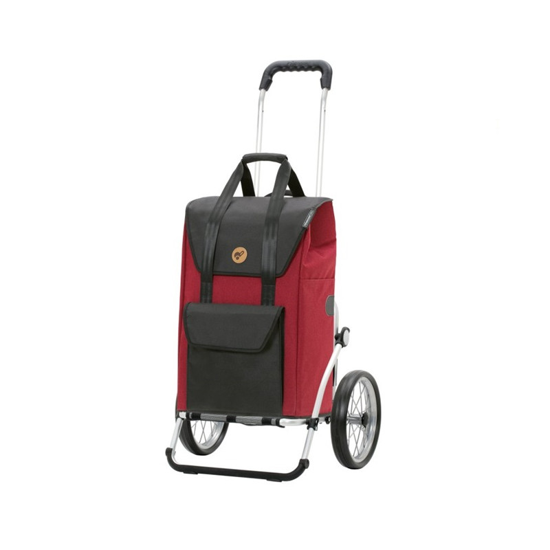 Royal Shopper Senta 2.0 - Chariot de courses 2 roues - Rouge - 49 L - Andersen Shopper Manufaktur