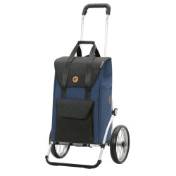 Royal Shopper Senta 2.0 - Chariot de courses 2 roues - Bleu - 49 L - Andersen Shopper Manufaktur