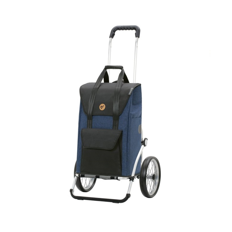 Royal Shopper Senta 2.0 - Chariot de courses 2 roues - Bleu - 49 L - Andersen Shopper Manufaktur