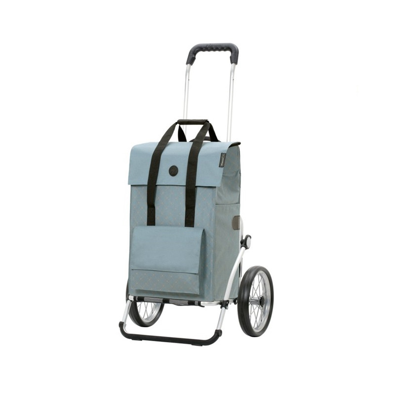 Royal Shopper Lisa - Chariot de courses 2 roues - Bleu - 49 L - Andersen Shopper Manufaktur