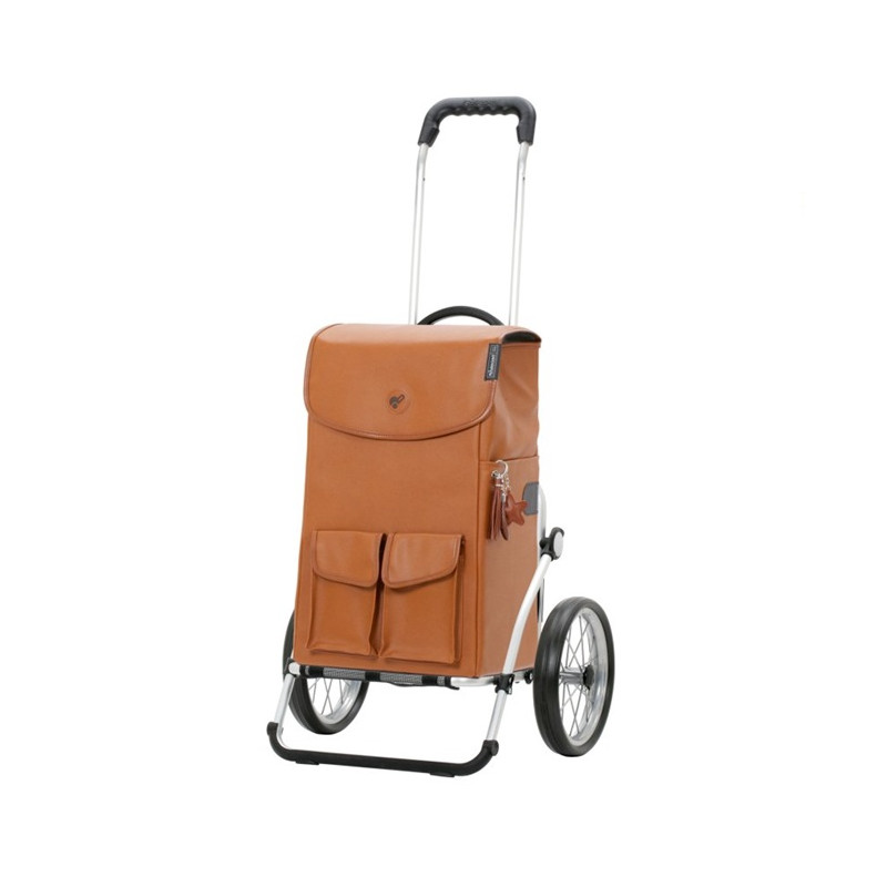 Royal Shopper Abbo - Chariot de courses 2 roues - Marron - 42 L - Andersen Shopper Manufaktur