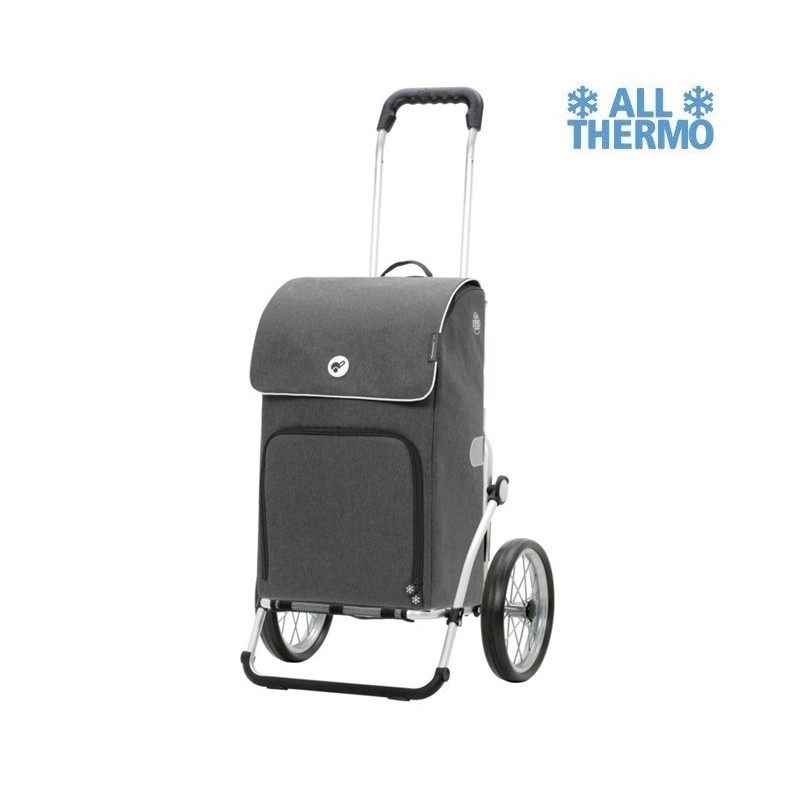 Royal Shopper Ipek Maxi - Chariot de courses 2 roues - Anthracite - 40 L - Andersen Shopper Manufaktur