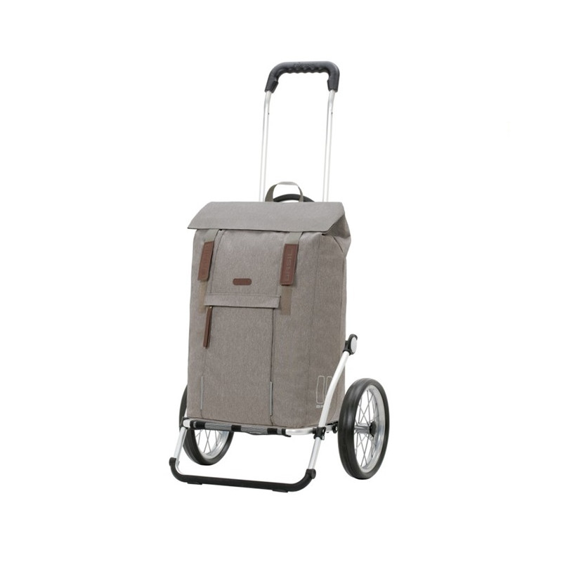 Royal Shopper Basil City - Chariot de courses 2 roues - Gris - 50 L - Andersen Shopper Manufaktur