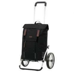 Royal Shopper Basil City - Chariot de courses 2 roues - Noir - 50 L - Andersen Shopper Manufaktur
