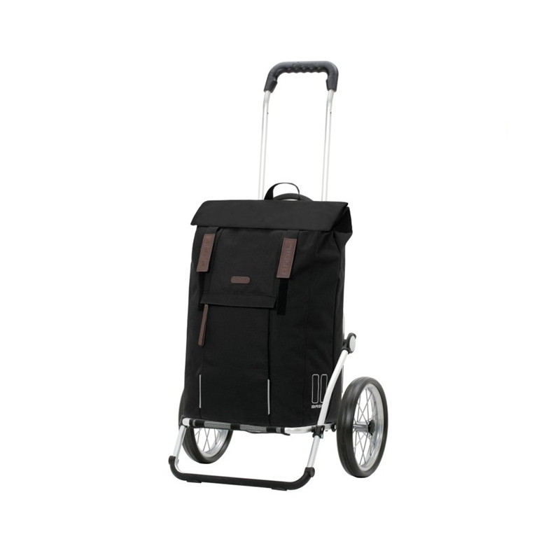 Royal Shopper Basil City - Chariot de courses 2 roues - Noir - 50 L - Andersen Shopper Manufaktur