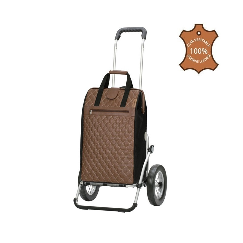 Royal Shopper Inra - Chariot de courses 2 roues - Marron - 44 L - Andersen Shopper Manufaktur
