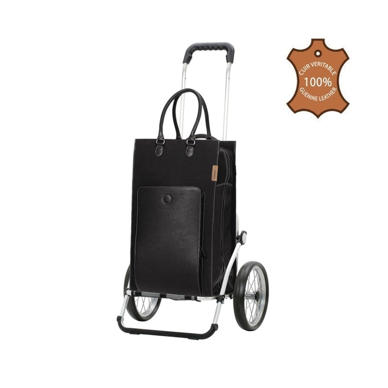 Royal Shopper Charu - Chariot de courses 2 roues - Noir - 49 L - Andersen Shopper Manufaktur