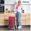 Royal Shopper Jelke - Chariot de courses 2 roues - Bordeaux - 46 L - Andersen Shopper Manufaktur