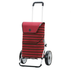 Royal Shopper Jelke - Chariot de courses 2 roues - Bordeaux - 46 L - Andersen Shopper Manufaktur
