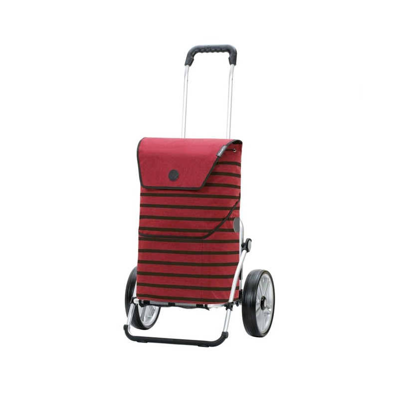 Royal Shopper Jelke - Chariot de courses 2 roues - Bordeaux - 46 L - Andersen Shopper Manufaktur