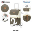 Royal Shopper 360° Mole - Chariot de courses 2 roues - Gris - 41 L - Andersen Shopper Manufaktur