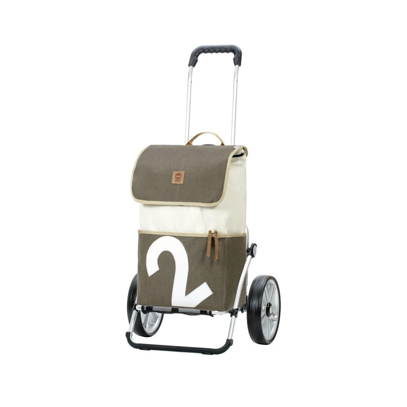 Royal Shopper 360° Mole - Chariot de courses 2 roues - Gris - 41 L - Andersen Shopper Manufaktur
