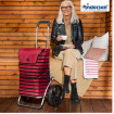 Royal Shopper Jelke - Chariot de courses 2 roues - Bordeaux - 46 L - Andersen Shopper Manufaktur