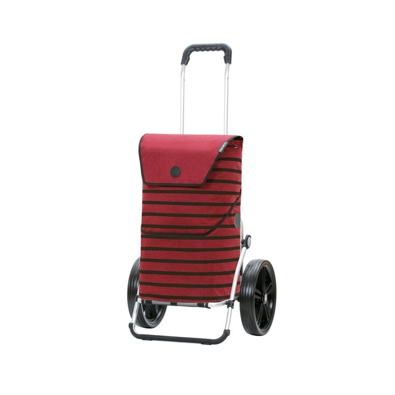 Royal Shopper Jelke - Chariot de courses 2 roues - Bordeaux - 46 L - Andersen Shopper Manufaktur