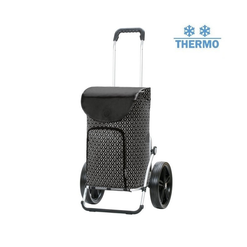Royal Shopper Famke - Chariot de courses 2 roues - Noir - 47 L - Andersen Shopper Manufaktur