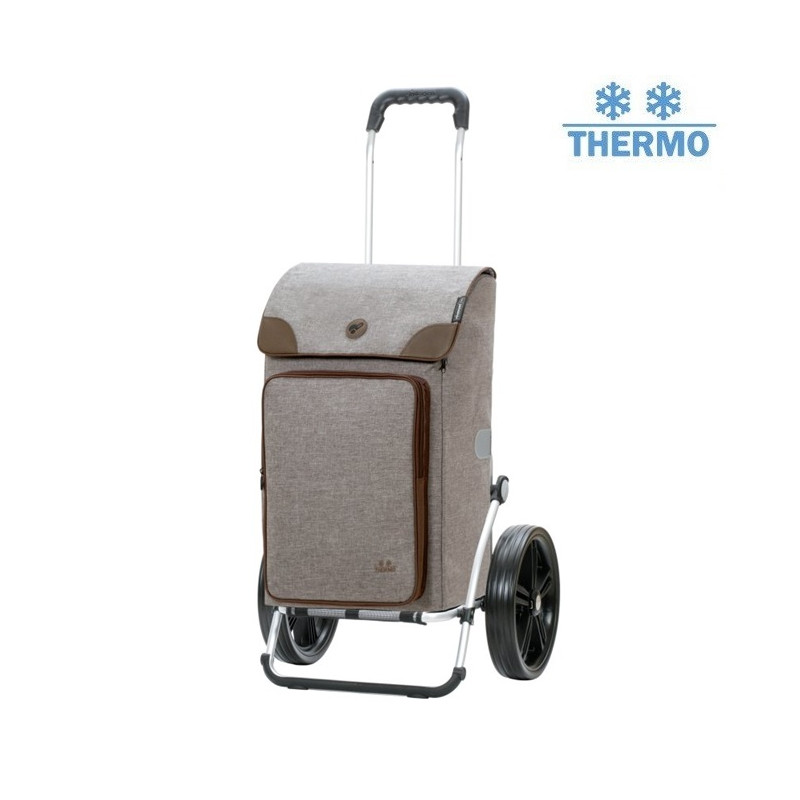 Royal Shopper Holk - Chariot de courses 2 roues - Gris - 45 L - Andersen Shopper Manufaktur