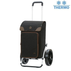 Royal Shopper Holk - Chariot de courses 2 roues - Noir - 45 L - Andersen Shopper Manufaktur
