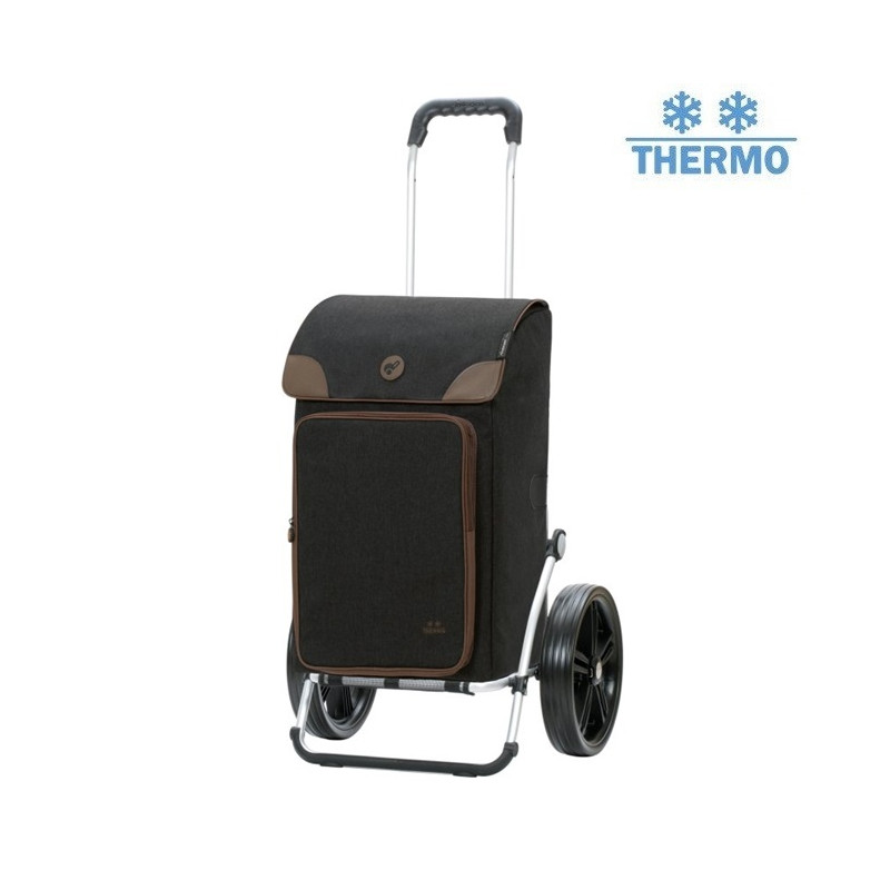 Royal Shopper Holk - Chariot de courses 2 roues - Noir - 45 L - Andersen Shopper Manufaktur