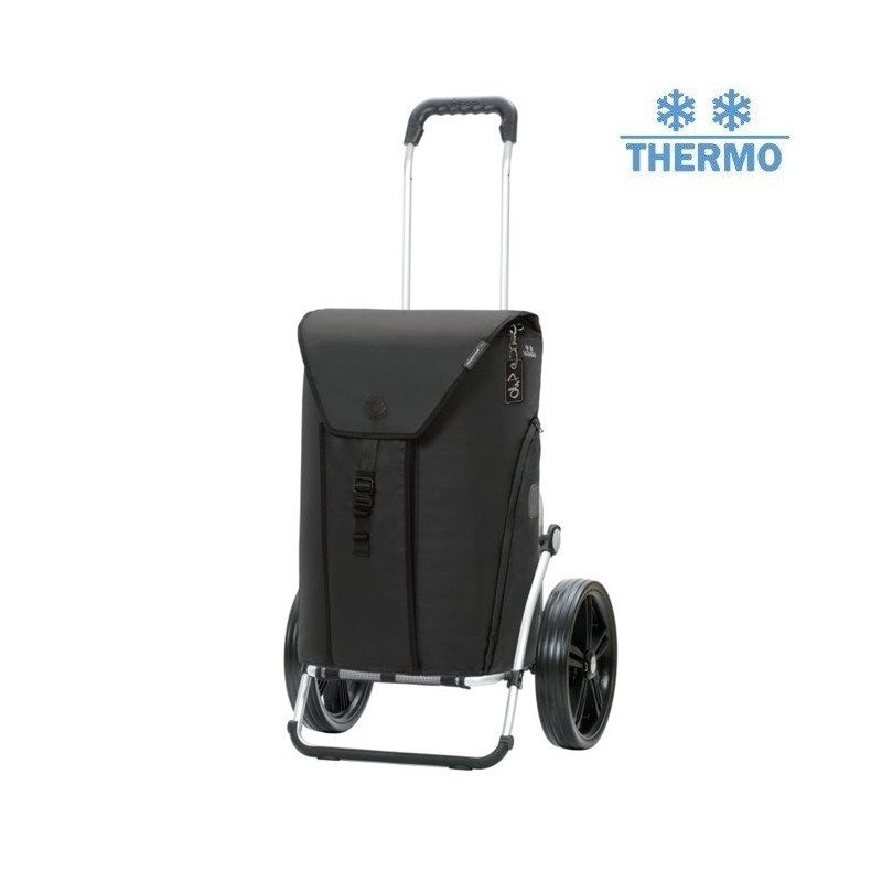 Royal Shopper Oli.P 3.0 - Chariot de courses 2 roues - Noir - 50 L - Andersen Shopper Manufaktur