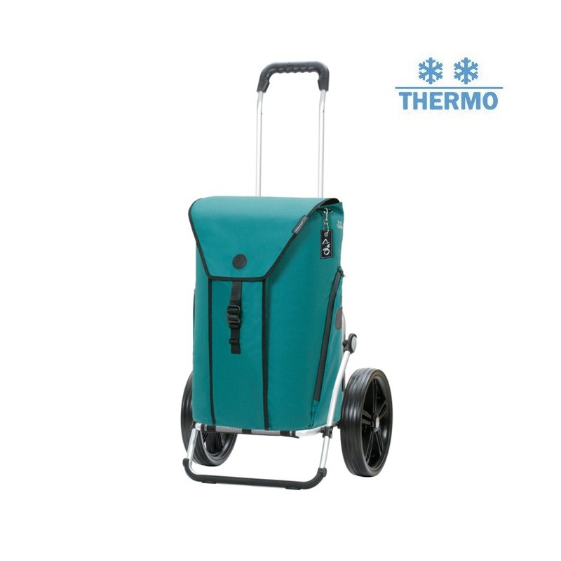 Royal Shopper Oli.P 3.0 - Chariot de courses 2 roues - Pétrole - 50 L - Andersen Shopper Manufaktur
