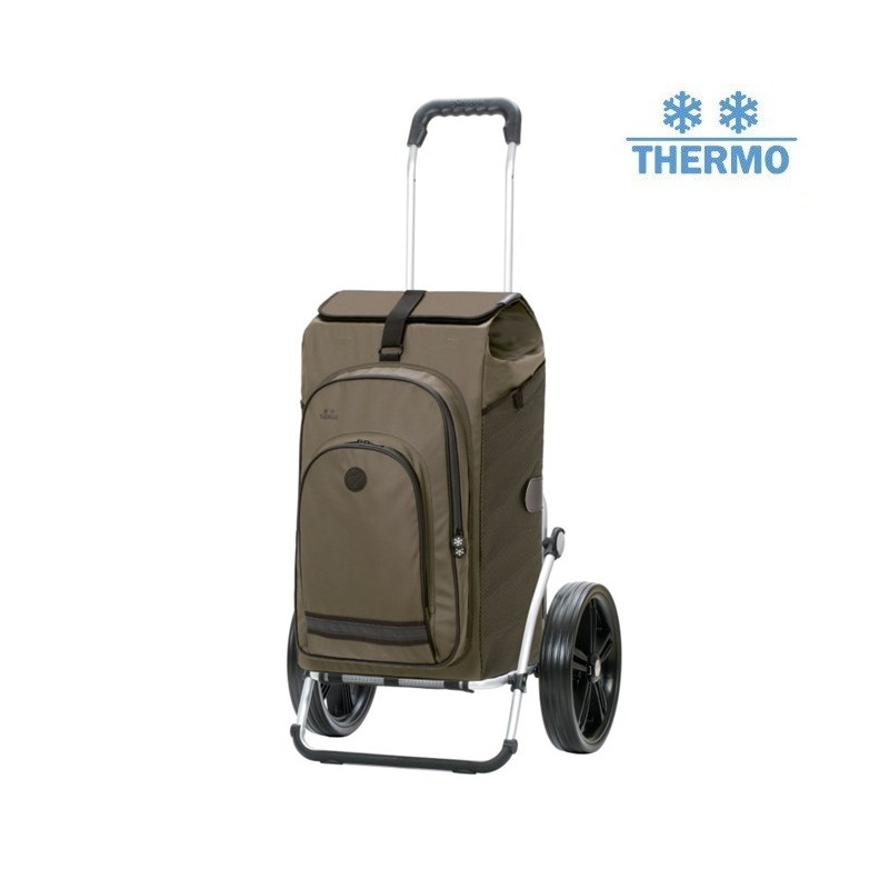 Royal Shopper Hydro 3.0 - Chariot de courses 2 roues - Olive - 62 L - Andersen Shopper Manufaktur