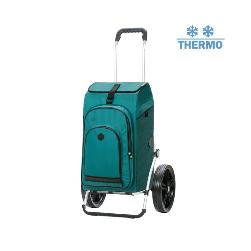Royal Shopper Hydro 3.0 - Chariot de courses 2 roues - Pétrole - 62 L - Andersen Shopper Manufaktur