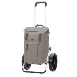 Royal Shopper Basil City - Chariot de courses 2 roues - Gris - 50 L - Andersen Shopper Manufaktur
