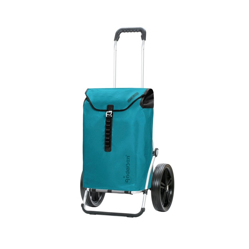 Royal Shopper Ortlieb - Chariot de courses 2 roues - Pétrole - 49 L - Andersen Shopper Manufaktur