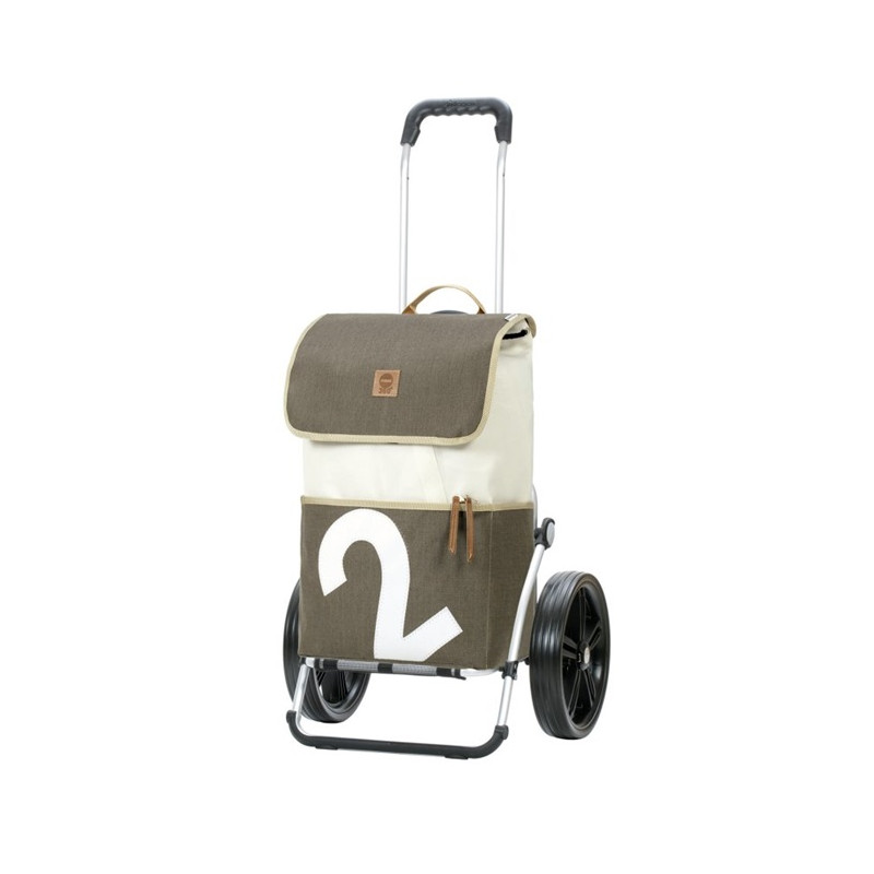 Royal Shopper 360° Mole - Chariot de courses 2 roues - Gris - 41 L - Andersen Shopper Manufaktur