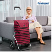 Royal Shopper Jelke - Chariot de courses 2 roues - Bordeaux - 46 L - Andersen Shopper Manufaktur