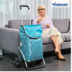 Royal Shopper Famke - Chariot de courses 2 roues - Pétrole - 47 L - Andersen Shopper Manufaktur