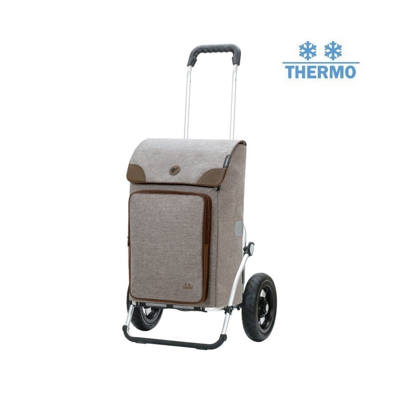 Royal Shopper Holk - Chariot de courses 2 roues - Gris - 45 L - Andersen Shopper Manufaktur