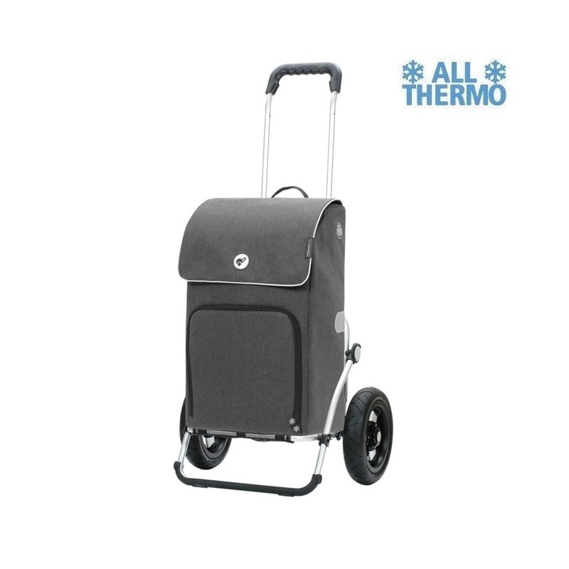 Royal Shopper Ipek Maxi - Chariot de courses 2 roues - Anthracite - 40 L - Andersen Shopper Manufaktur
