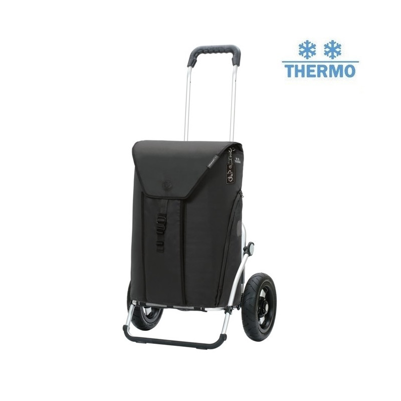 Royal Shopper Oli.P 3.0 - Chariot de courses 2 roues - Noir - 50 L - Andersen Shopper Manufaktur