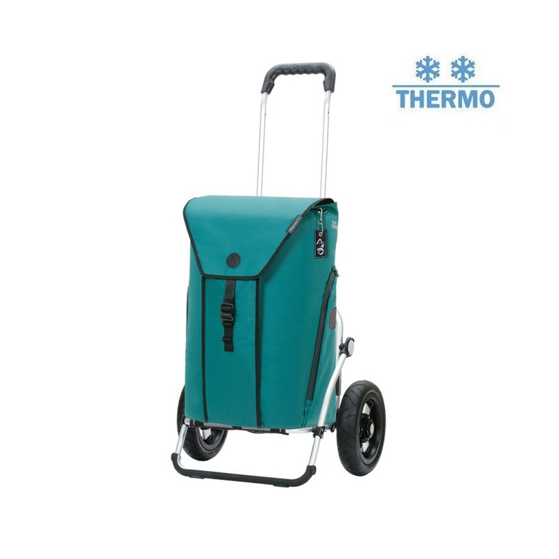 Royal Shopper Oli.P 3.0 - Chariot de courses 2 roues - Pétrole - 50 L - Andersen Shopper Manufaktur