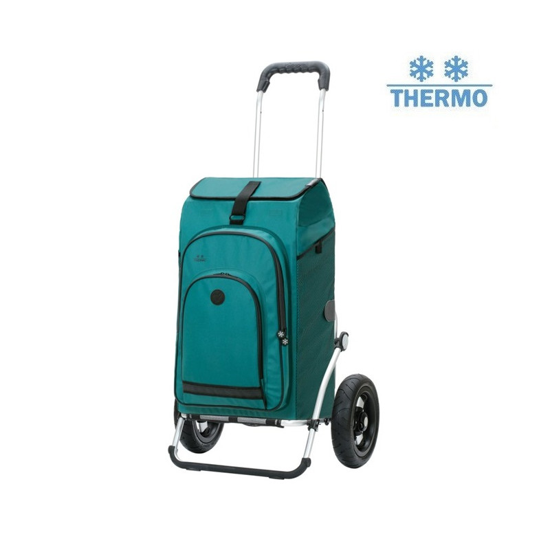 Royal Shopper Hydro 3.0 - Chariot de courses 2 roues - Pétrole - 62 L - Andersen Shopper Manufaktur