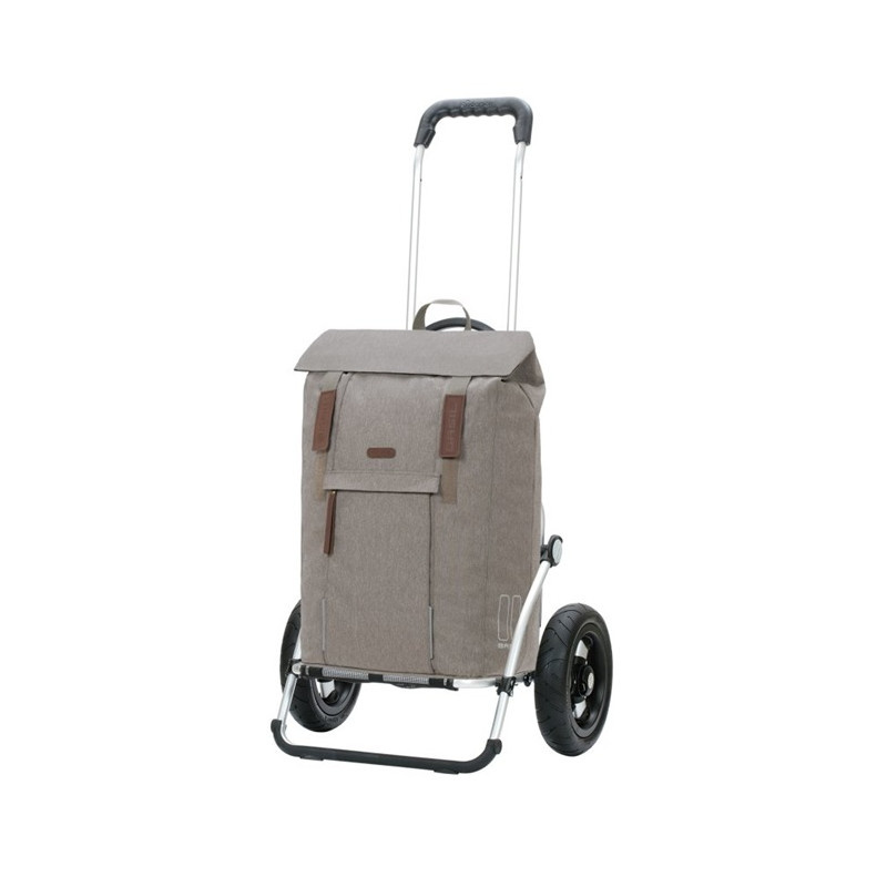 Royal Shopper Basil City - Chariot de courses 2 roues - Gris - 50 L - Andersen Shopper Manufaktur