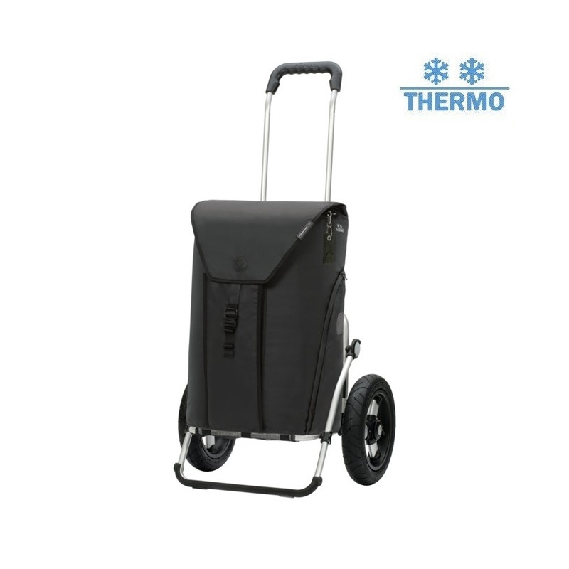 Royal Shopper Oli.P 3.0 - Chariot de courses 2 roues - Noir - 50 L - Andersen Shopper Manufaktur