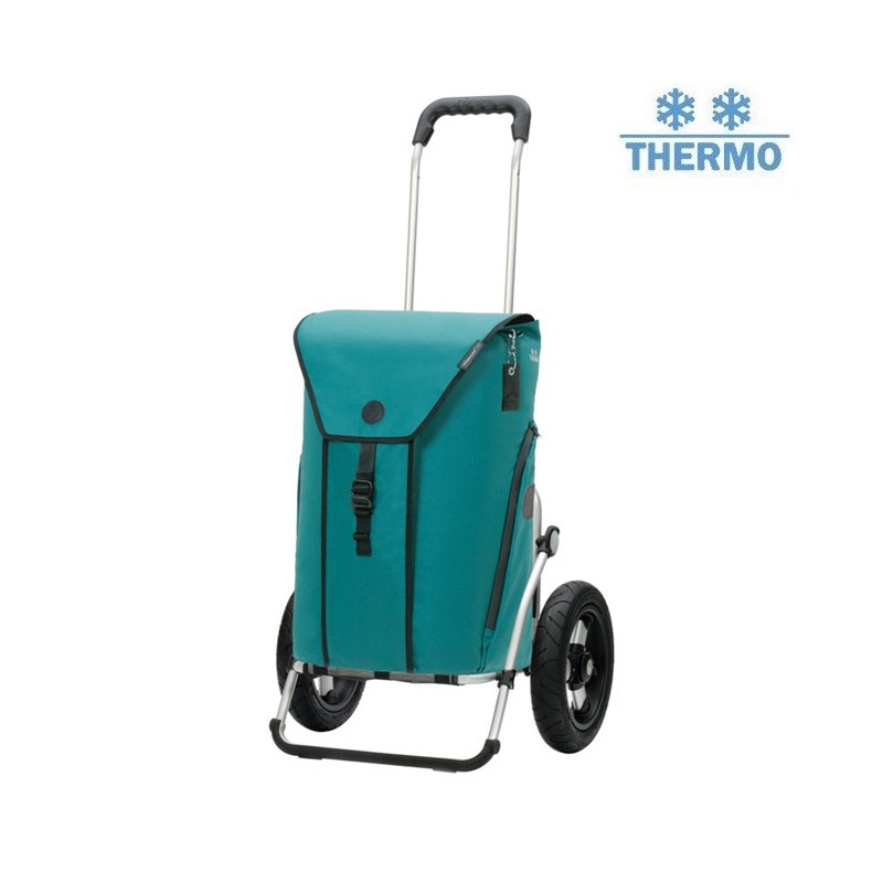 Royal Shopper Oli.P 3.0 - Chariot de courses 2 roues - Pétrole - 50 L - Andersen Shopper Manufaktur