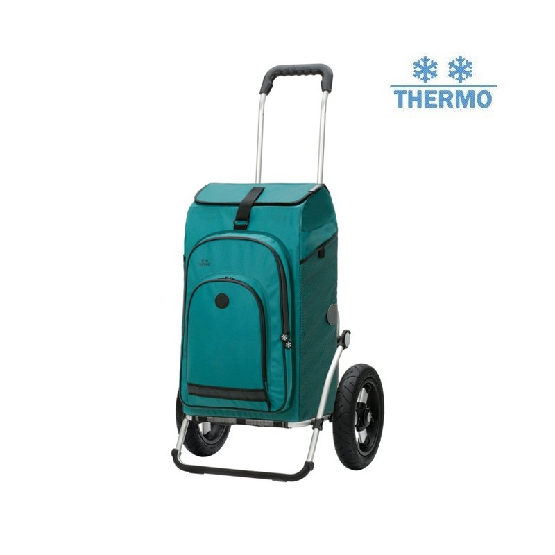 Royal Shopper Hydro 3.0 - Chariot de courses 2 roues - Pétrole - 62 L - Andersen Shopper Manufaktur