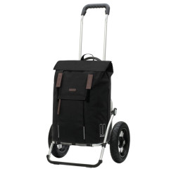 Royal Shopper Basil City - Chariot de courses 2 roues - Noir - 50 L - Andersen Shopper Manufaktur