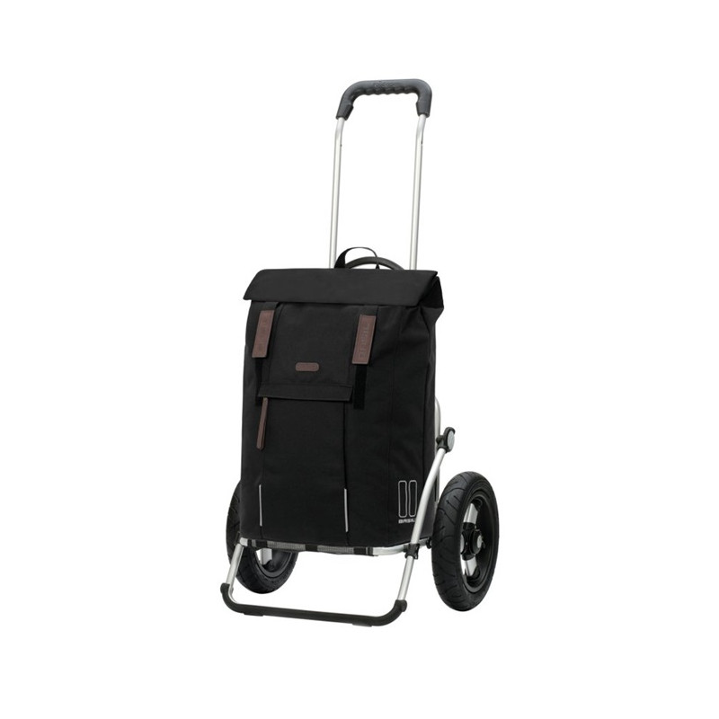 Royal Shopper Basil City - Chariot de courses 2 roues - Noir - 50 L - Andersen Shopper Manufaktur