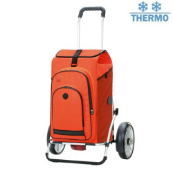 Royal Shopper Plus Hydro 3.0 - Chariot de courses 2 roues - Orange - 62 L - Andersen Shopper Manufaktur