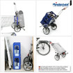 Royal Shopper Plus Hydro 3.0 - Chariot de courses 2 roues - Olive - 62 L - Andersen Shopper Manufaktur