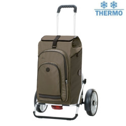 Royal Shopper Plus Hydro 3.0 - Chariot de courses 2 roues - Olive - 62 L - Andersen Shopper Manufaktur