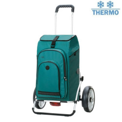 Royal Shopper Plus Hydro 3.0 - Chariot de courses 2 roues - Pétrole - 62 L - Andersen Shopper Manufaktur