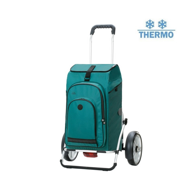Royal Shopper Plus Hydro 3.0 - Chariot de courses 2 roues - Pétrole - 62 L - Andersen Shopper Manufaktur