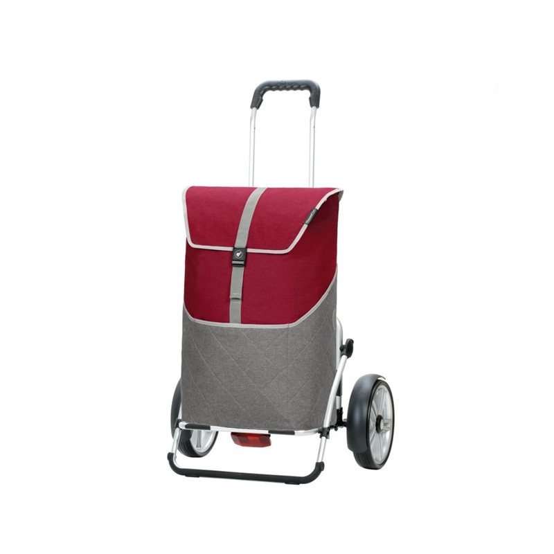 Royal Shopper Plus Lasse - Chariot de courses 2 roues - Rouge - 59 L - Andersen Shopper Manufaktur
