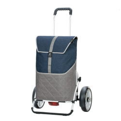 Royal Shopper Plus Lasse - Chariot de courses 2 roues - Bleu - 59 L - Andersen Shopper Manufaktur