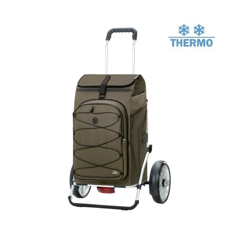 Royal Shopper Plus Fado 3.0 - Chariot de courses 2 roues - Olive - 74 L - Andersen Shopper Manufaktur